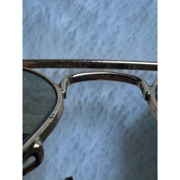 Vintage Ray-Ban B&L USA Gold Aviator Sunglasses G-15 Green Lens w/ Case - Picture 3 of 6